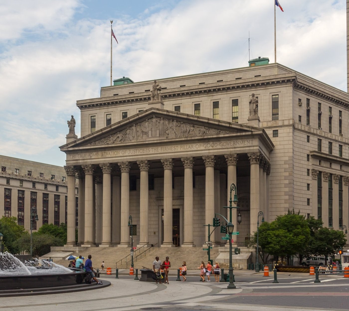 Federal courthouse exterior (guide asset pool) — place context for trial venues.