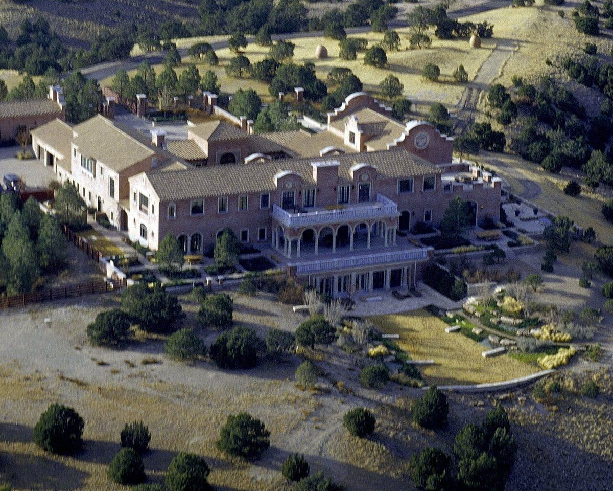Zorro Ranch near Stanley, New Mexico, from the air, in an image released by the Justice Department in 2026.