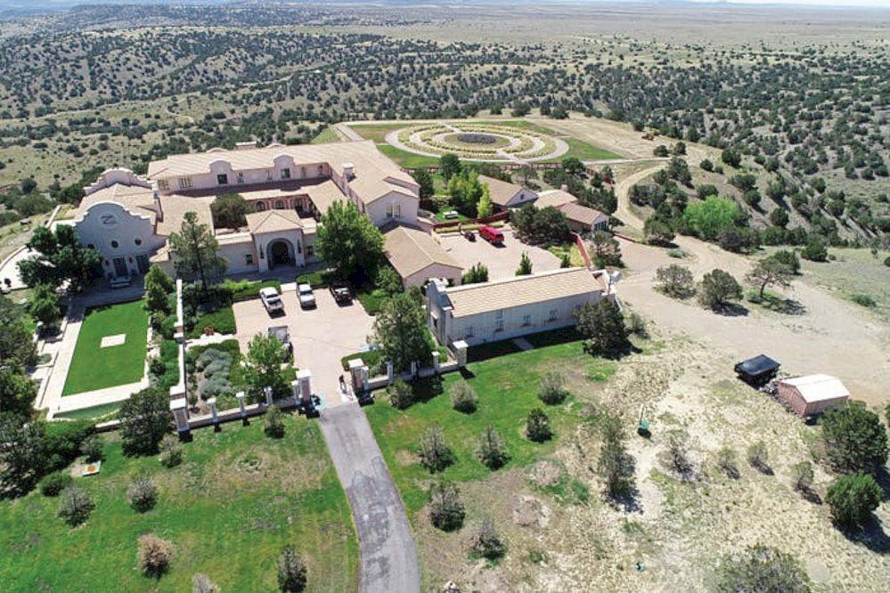 Aerial view of the main house at Zorro Ranch: government exhibit GX-706 in United States v. Maxwell.