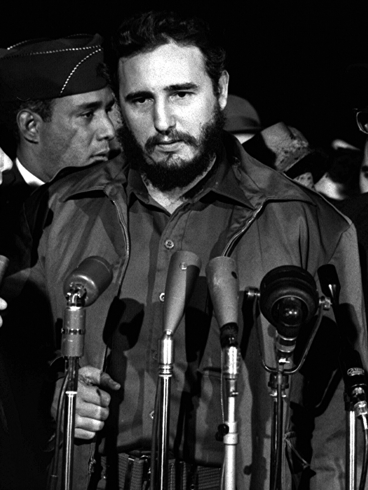 Fidel Castro at MATS Terminal, Washington, 1959