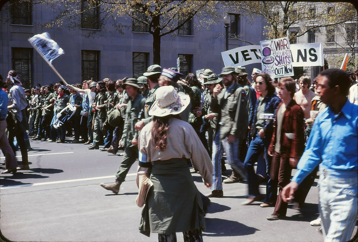 Antiwar street pressure that framed how the secret history landed.