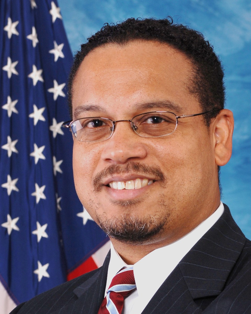 Keith Ellison adjacency plate — Gill/Mynett campaign friendship climate, not a co-defendant stamp.