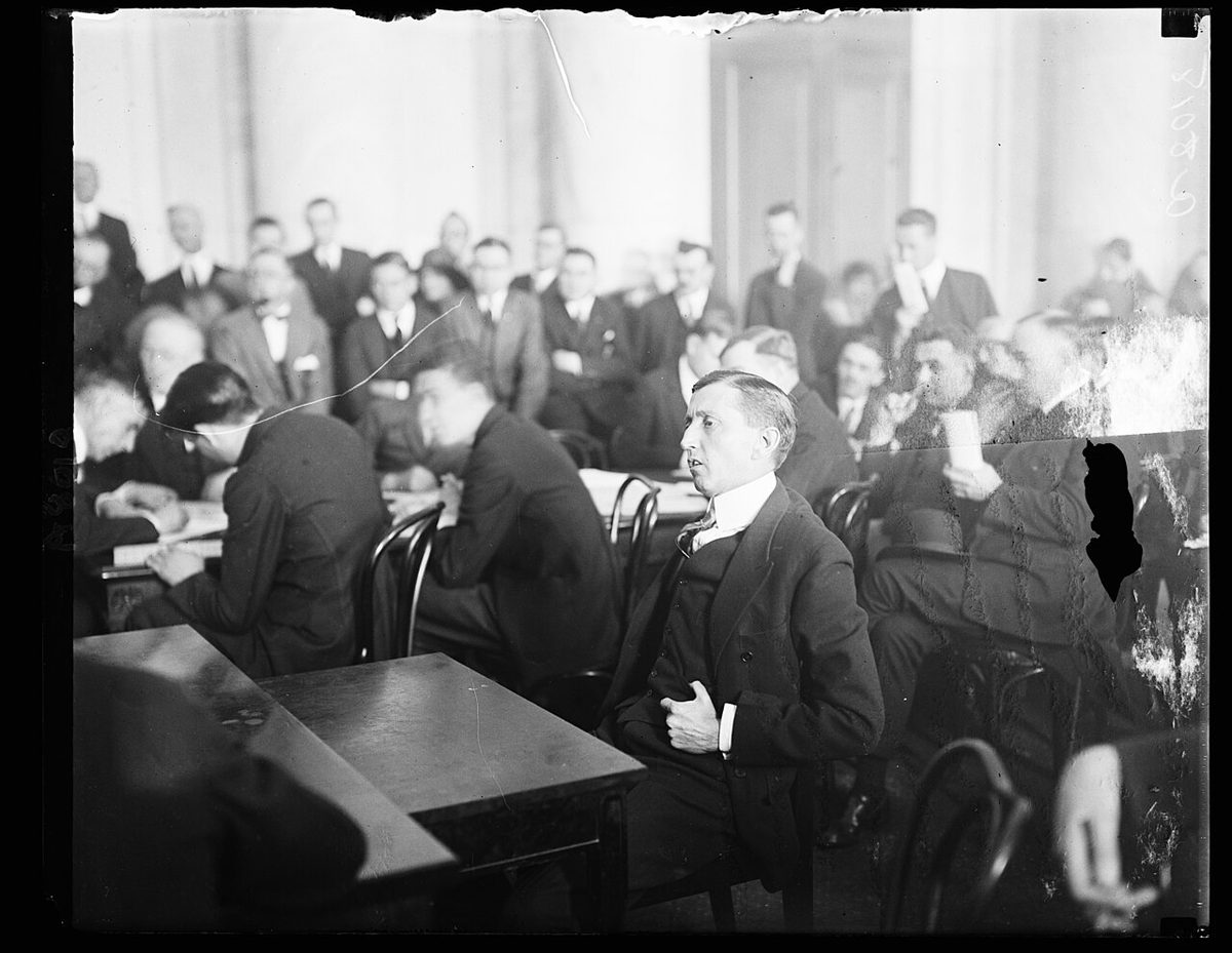 Will Hays, former Republican chairman and Postmaster General, testifying before the Senate committee.