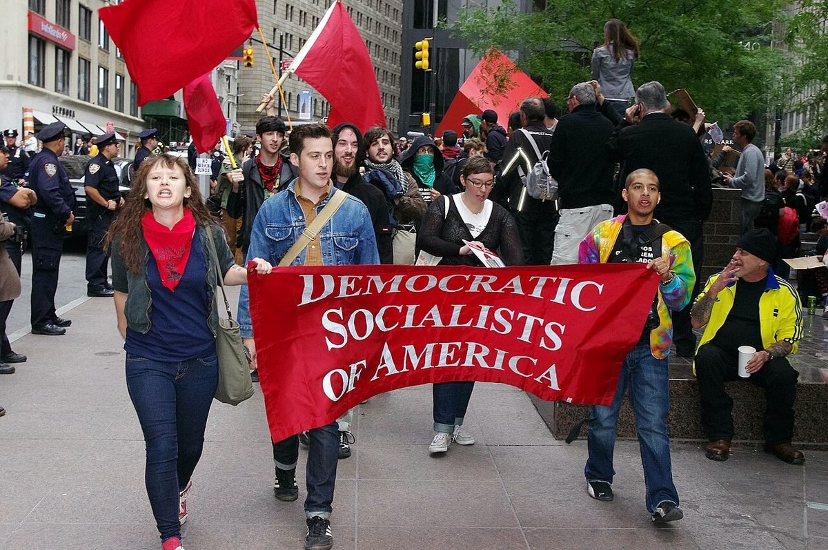 Democratic Socialists at Occupy Wall Street, 2011.
