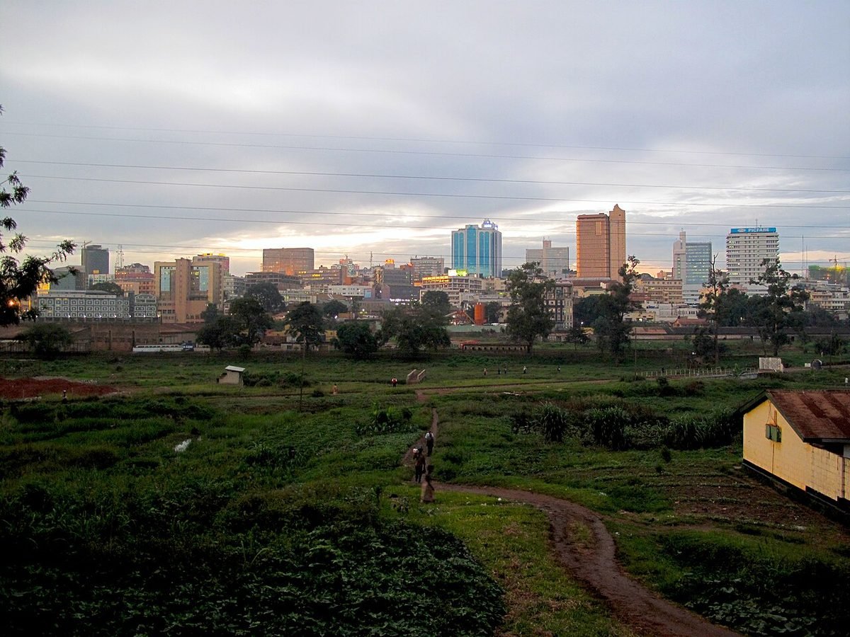 Kampala skyline.